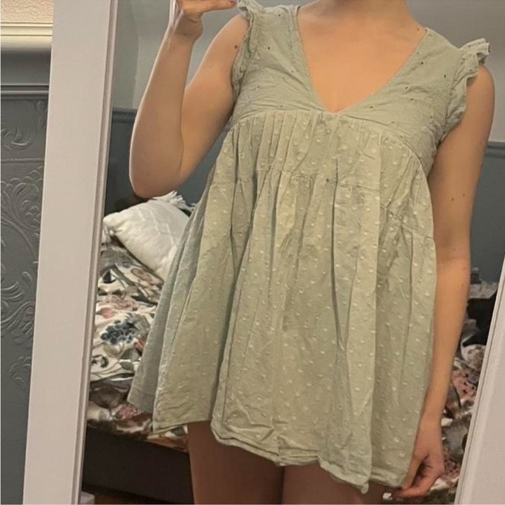Light Teal Mini Dress